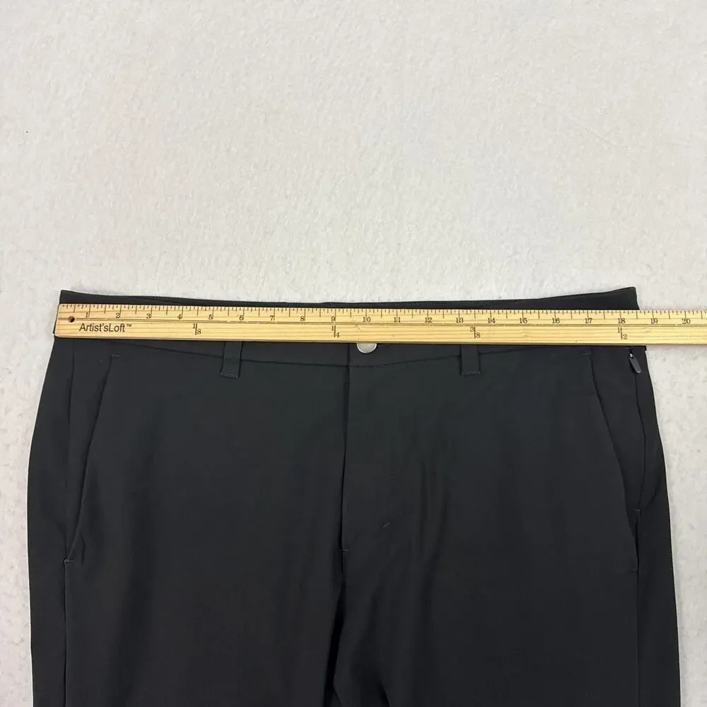 Lululemon Commission Pants Mens 36 Black Warpstreme Stretch Chino Performance